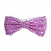 Noeud papillon pour chat paillettes rose