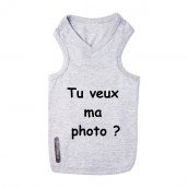 T-shirt pour chien tu veux ma photo ?