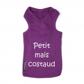 T-shirt pour chien Costaud mauve