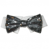 Noeud papillon pour chat paillettes noir