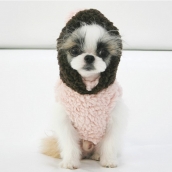 Manteau pour chien flocon rose