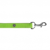 Laisse pour chien verte avec strass