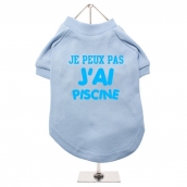 T-shirt pour chien J'ai piscine