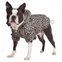 Imperméable pour chien léopard