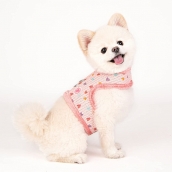 Harnais veste pour chien Scarlett rose