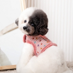 Harnais veste pour chien Scarlett rose