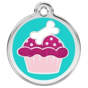 Médaille pour chien à graver Cupcake