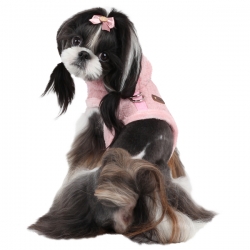 Harnais manteau pour chien Winnie rose