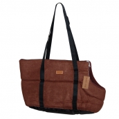 Sac de transport pour chien chocolat